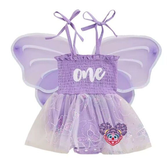 Abby Cadabby Dress First Birthday Sesame Street clothes outfit Smash Cake